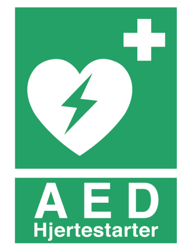 AED skilt